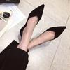 Fashion Red Office Low Heel Elegant Pointed Toe Women's Summer Footwear Shoes for Woman 2024 Black Stylish Slip On With Discount A Young