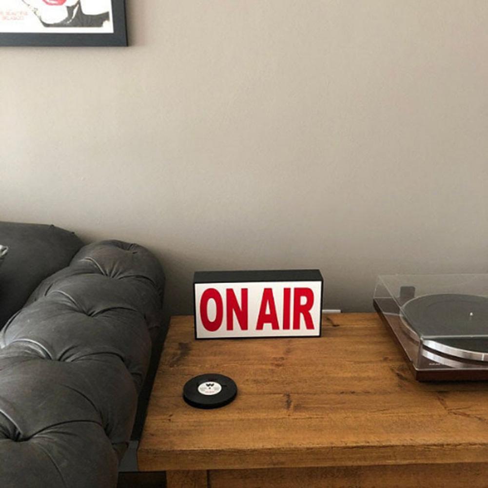 ON AIR Light Sign LED Studio Recording Sign For Studio/Home Studio/Company/Desk Decor, Wireless Remote Control Up Lighted Broadcast Warning Sign