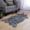 Ковер с принтом зебры/коровы, имитация коврика, противоскользящий коврик для гостиной, декор