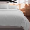 57 Thread Count Cotton Duvet Cover 240x220 Cm UNI White, by Soleil d'Ocre