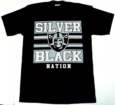 Футболка Raider Silver Black Nation Raiders