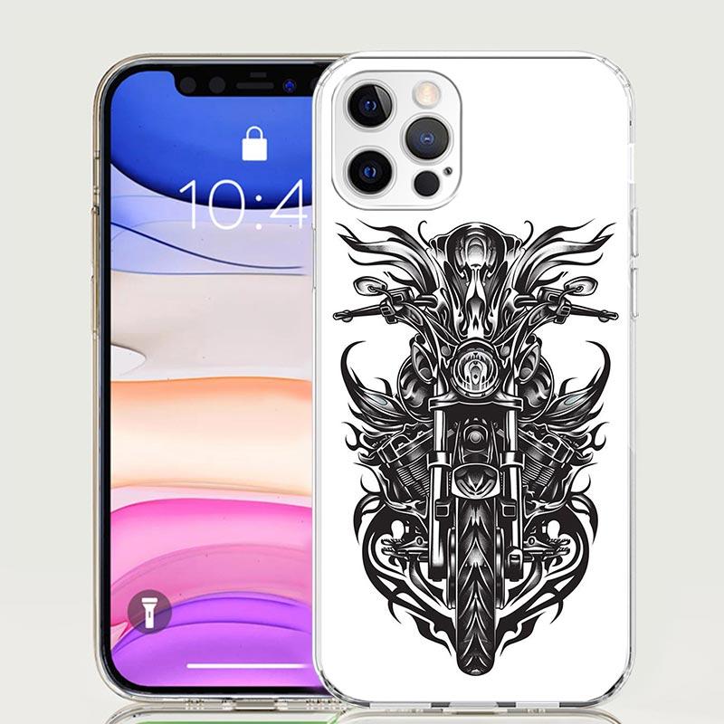 Motorcycle Gear Phone Case For Iphone 11 12 13 Mini 14 15 Plus 17 Air 16 Pro Max 16E 7 8 SE Art Customized Coque Capa 11 12 13 M