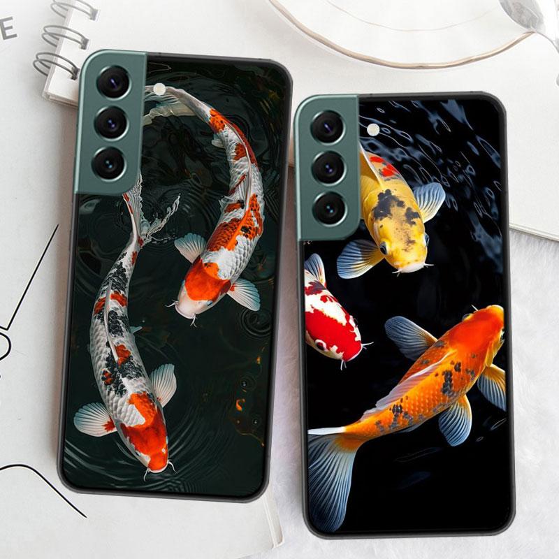 High End Ornamental Fish and Koi Carp Phone Case For Samsung Galaxy S22 S25 Ultra S21 S10 Plus S26 Edge S20 S23 S24 FE Cover