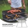 Гриль-барбекю из нержавеющей стали, портативная уличная печь, настольная печь, складная дровяная печь, походная печь для барбекю, походное снаряжение