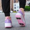 Children Roller Skates Shoes Student Four-wheel Outdoor Detachable Sport Deformation Parkour Runaway Boy Girl Youth Gift 2024