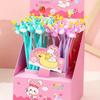 48 шт. Sanrio Мягкий клей Лебедь Качающаяся музыка Нейтральная ручка Мультяшный милый стиль Подарочная ручка Ручка для подписи студента 0,5 мм Черная