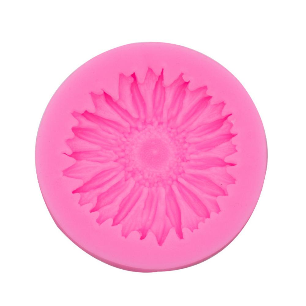 4 солнечных цветка, розы, персикового цвета, силиконовая форма для торта, помадка, шоколадная форма