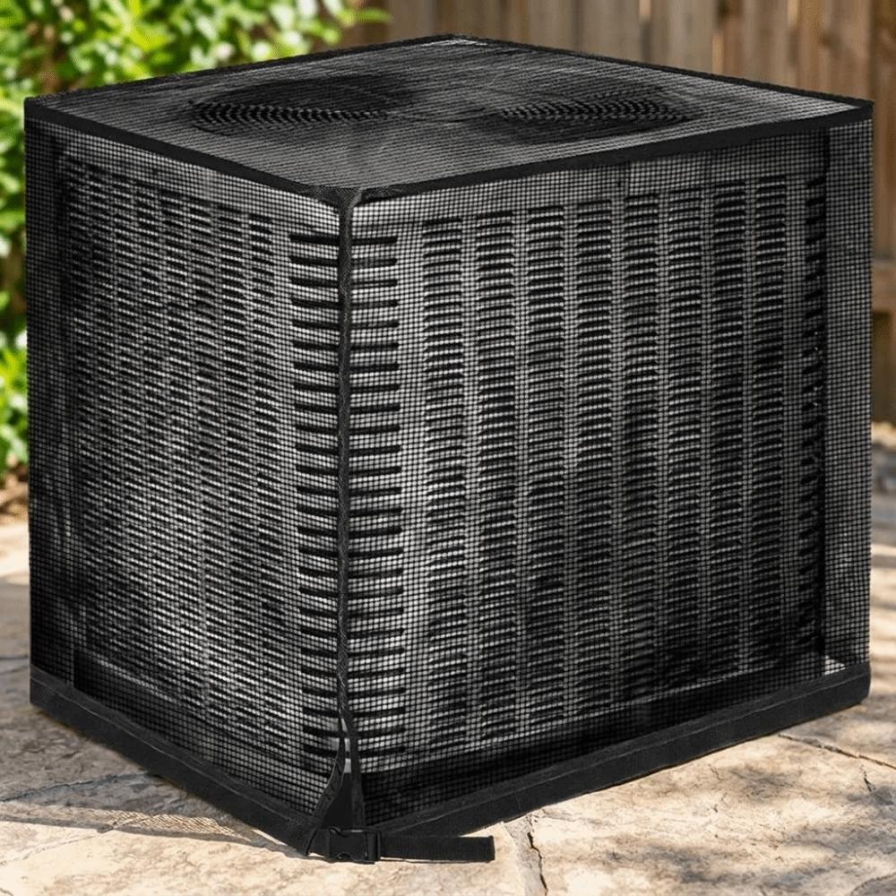 Weather Resistant AC Unit Cover Breathable Protective Mesh Cover Air Conditioner Cover Outdoor