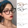 Blue Light Blocking Glasses Unisex Clear View Kitty Eye Shape Frame Strong Hinge Smooth Transparent with Rim Eye Protection Clear Bluelight Glasses