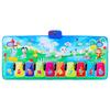 10 клавиш музыкальный коврик портативный детский рисунок животных ножной музыкальный коврик пианино игровой танцевальный коврик музыка