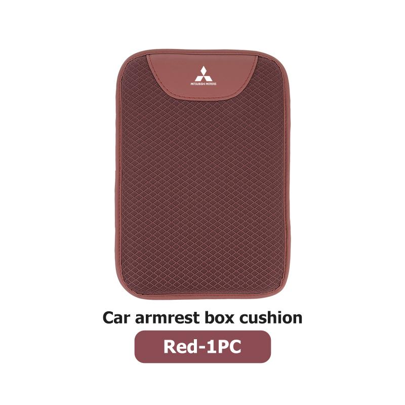 cxumpj1 Universal Car Seat Center Control Armrest Ice Silk Height Increasing Cushion For Mitsubishi Outlander Lancer Cross Colt Xpander