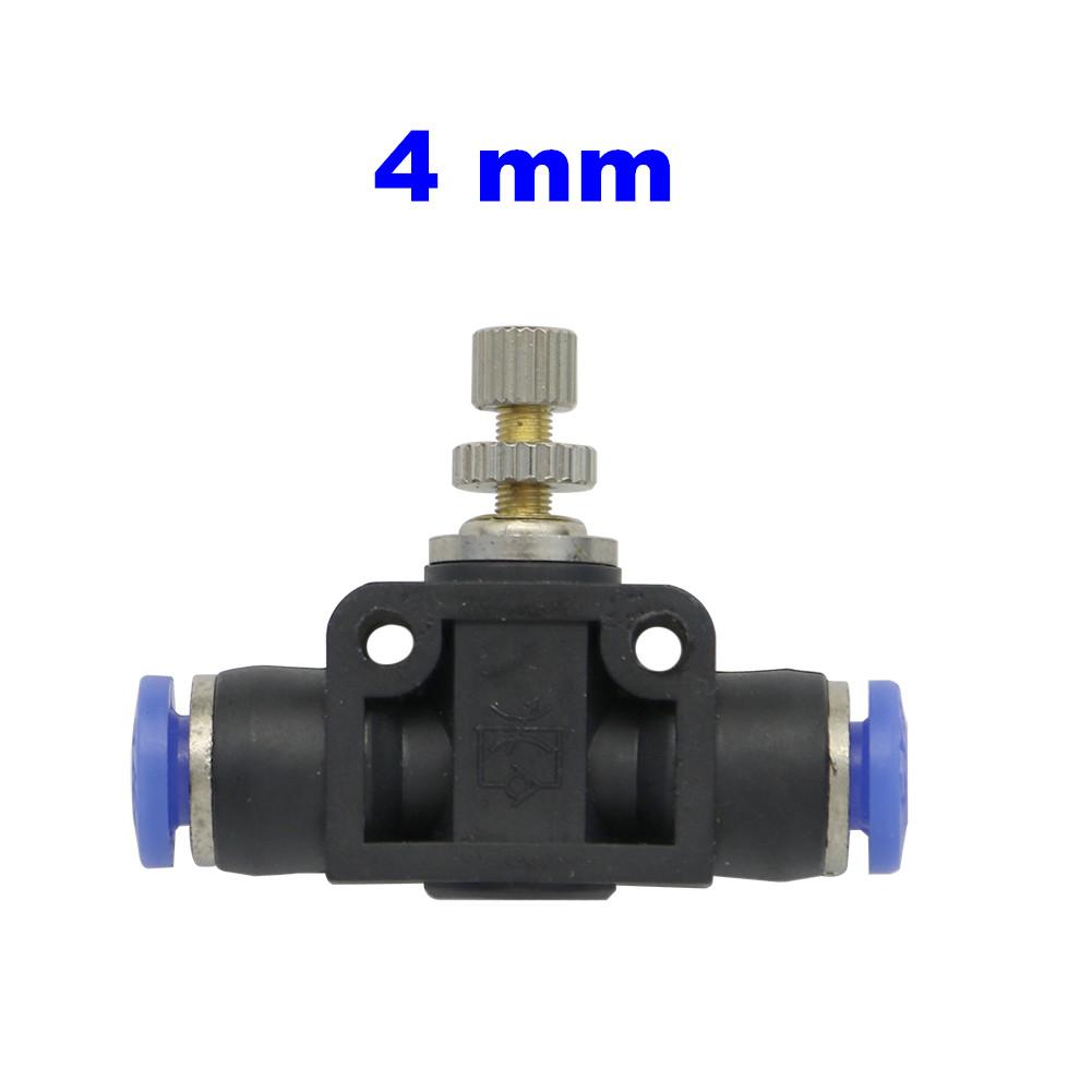 Plastic Tee Valve with Adjustable Flow Control for Garden Irrigation - Compatible with 4mm To 12mm Pipes KTY