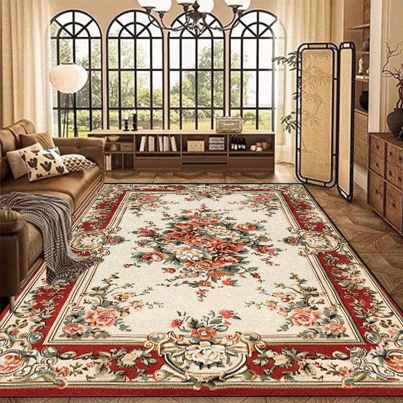 Ковер в европейском стиле большого размера для гостиной, роскошные ковры для украшения дома для спальни, лаунжа, противоскользящий, моющийся, придверный коврик