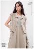 Fashion dress set for women's summer slimming and age reducing vest, mid length skirt, two-piece set