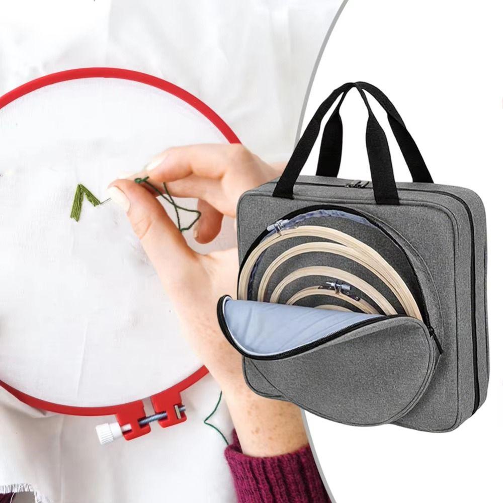 Стеганая внутренняя часть Хранение ниток для вышивания крестиком Проектная сумка для вышивания Органайзер для ниток мулине