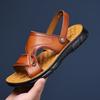 Fashion2024 Мужские модные сандалии ручной работы из кожи, сандалии для мужчин, удобная и прочная летняя обувь для отдыха на открытом воздухе, большой размер 38-48