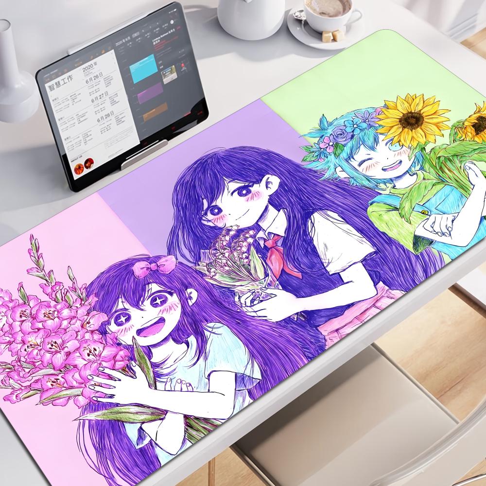 omori Mouse Pad Tablet mouse Pad Laptop xl desktop mouse pad cute HD Rainbow Gaming keyboard pad csgo Player x