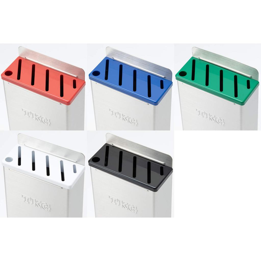 Стойка для ножей Endo Shoji Commercial TKG Color с пластиковой пластиной, маленькая, тип A, синяя, с крышкой из АБС-пластика, сделано в Японии, AHU655 18-8