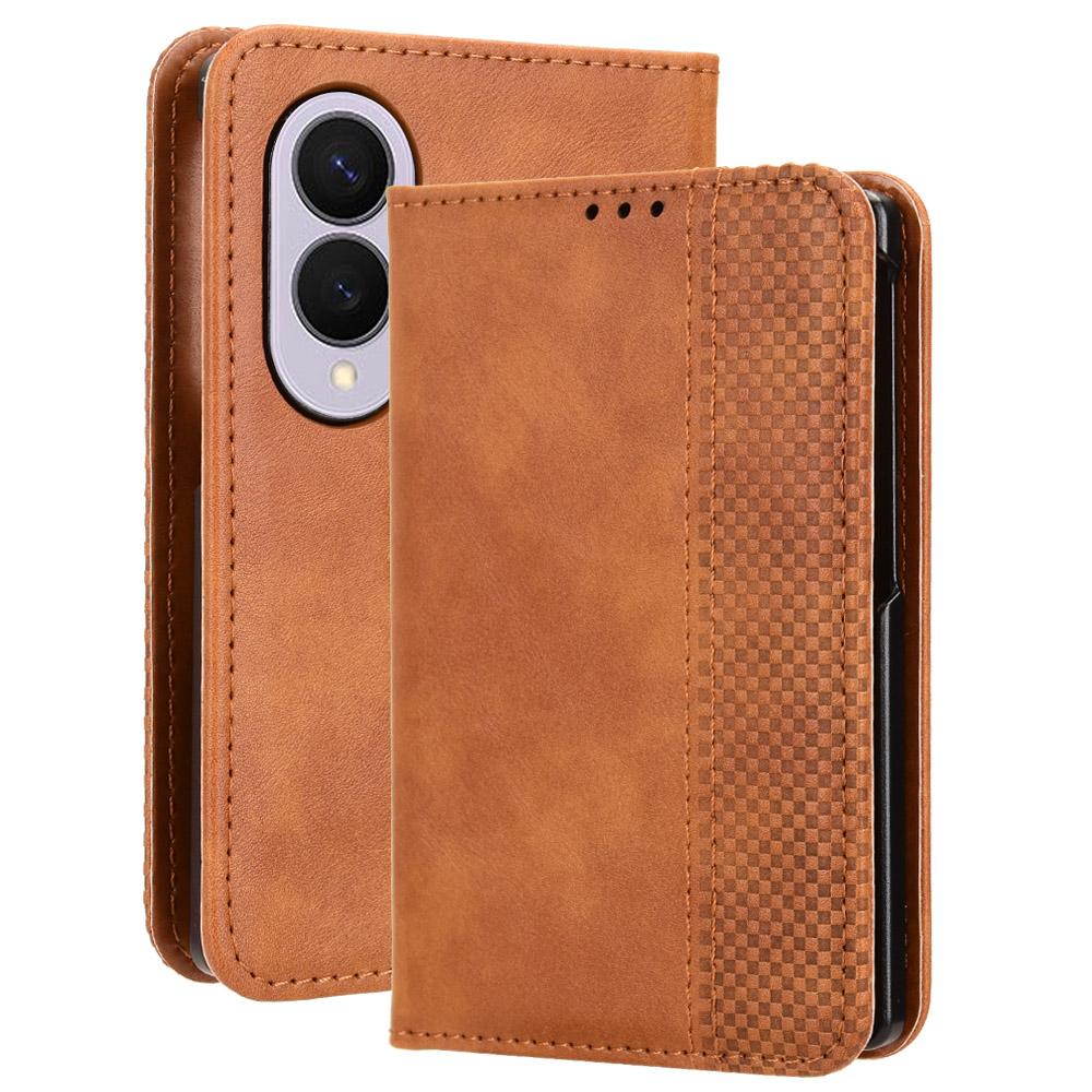 Flip Case Compatible With Samsung Galaxy Z Fold8 Protective Case with Magnetic Closure Wallet Leather Phone Case