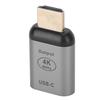 4K 60hz Type-C Female To HD Male Adapter Aluminum Alloy Shell HD Adapter Connector  for OS X