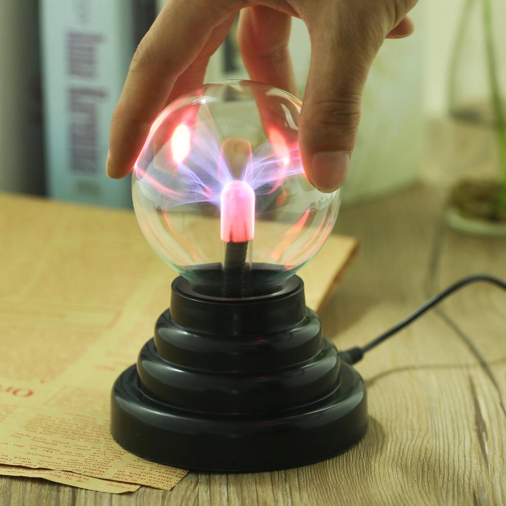 USB Plasma Ball Sphere Light Magic Crystal Lamp Desktop Globe Laptop LZD