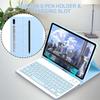 Чехол с Bluetooth-клавиатурой для планшета Samsung Galaxy Tab S6 Lite 10,4 A8 10,5 S7 S8 S9 11 дюймов S7 FE S8 S9 Plus 12,4 дюйма, мягкий силиконовый защитный чехол