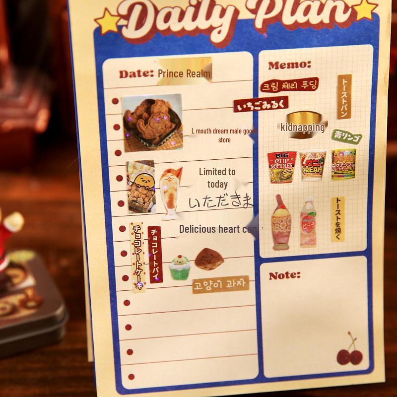 Мистер. Бумажный ретро Y2K альбом для наклеек мечты: Украшения для десертного журнала в японском стиле