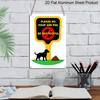 2D Flat, 1pc "Please No Poop and Pee Be Respectful" Aluminum Sign - Dog Poop Warning Wall Decor Yard, Lawn, Community Garden, Park, Neighborhood