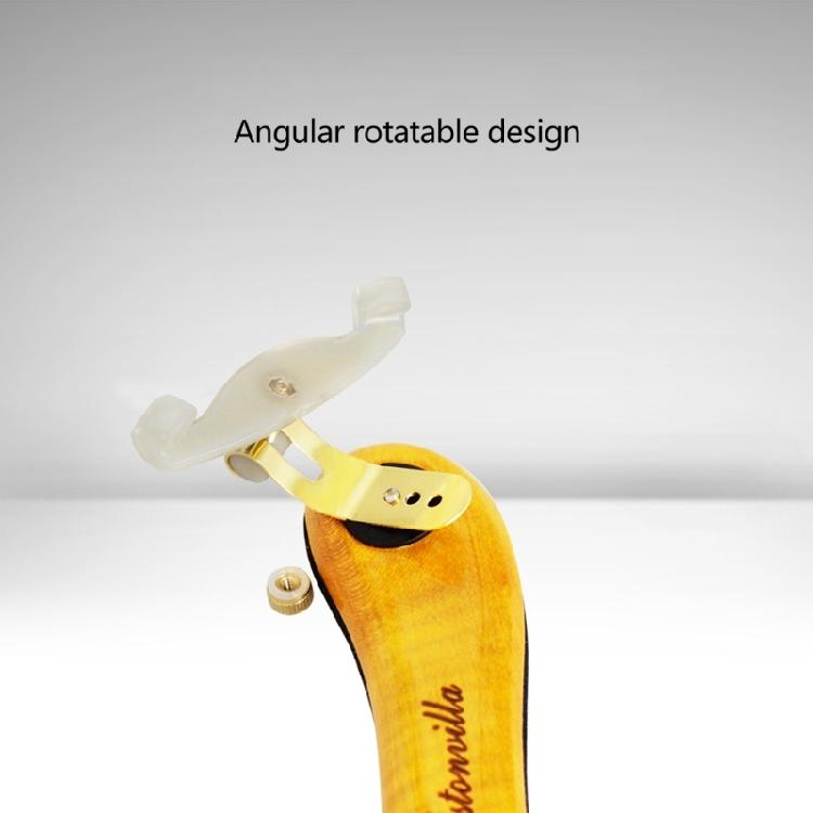 Height Adjustable 1/2 4/4 Size Solid Wood Violin Parts with Comfortable Foam Pad