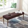 Long Grid Jacquard Household Dust-proof Bench Cover Stretch All-inclusive Piano Stool Covers for Home Decor Leisure Bench Cover