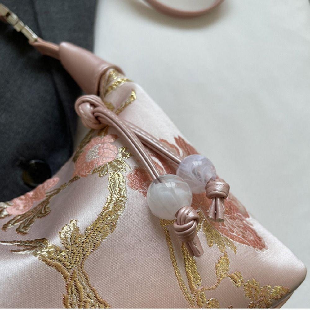 Embroidered Chinese Style Handbag Canvas Cheongsam Bag Casual Hanfu Embroidery Handbag Wedding