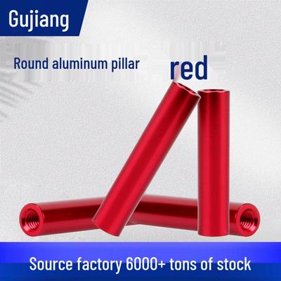 Красная круглая опорная стойка из алюминиевого сплава с резьбой M3 для промышленного управляющего оборудования