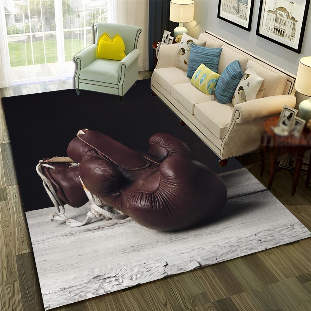 HD Боксерский бой HD Боксерские перчатки 3D Ковер для дома Гостиная Спальня Диван Придверный коврик Декор, Детский ковер Нескользящий коврик для пола