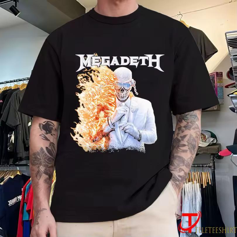 Megadeth New album tour 2026 graphic 100%cotton unisex shirt Summer O-neck Men's Y2k Hip Hop style Short Sleeve Tshirt fan gift