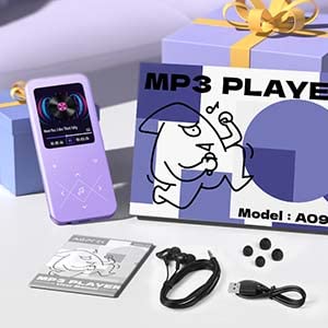 32 ГБ MP3-плеер AGPTEK Bluetooth 5.3 [Настоящий японский продукт, Сертифицирован в стране] 2,4-дюймовый большой экран Музыкальный плеер Прямая запись Встроенный S