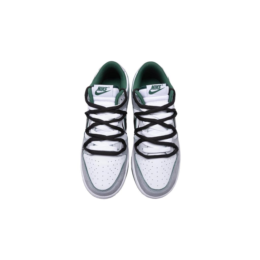Nike Кроссовки Dunk PU Покрытие Нескользящая и износостойкая подошва Низкие Скейтбордические Обувь Унисекс Черный Серый Белый DD1391-101(Команда28-)