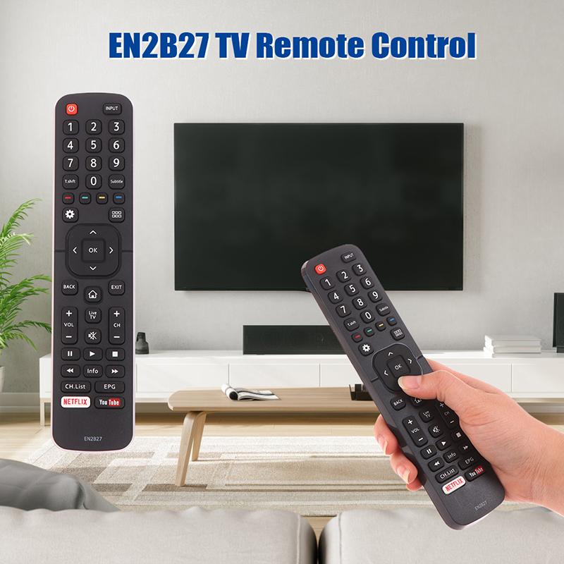 En2B27 Tv Remote Control Replacement For Hisense Lcd Led Smart Television With Netflix You Tube Buttons