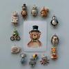 1Pcs Color Preserved Stainless Steel Diy Jewelry Necklace Bracelet Accessories Cartoon Owl Squirrel Hedgehog Charms Pendant