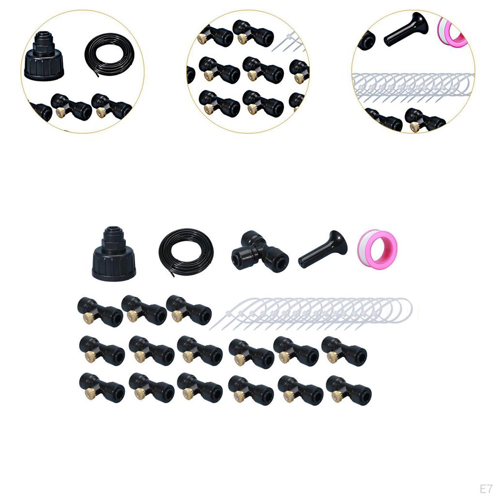 Набор адаптеров для самостоятельного распыления воды Misters for Outside DIY, комплект для распыления воды, батут для теплицы