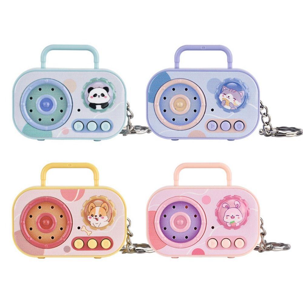 Кассетный магнитофон Ретро магнитофон Брелок Запись Музыкальная шкатулка Подвеска Рюкзак Подвеска