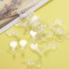 200pcs Plastic Flat Pad Pendants Transparent Acrylic Transparent Cabochon Pendants  Jewelry Making