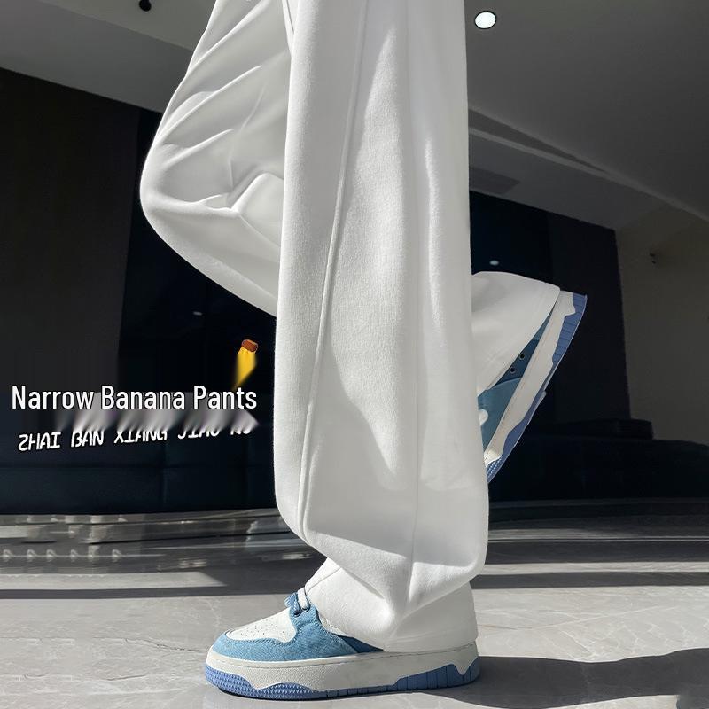 Женские серые спортивные брюки с высокой посадкой, маленького размера, с широкими штанинами - стиль весна 2025