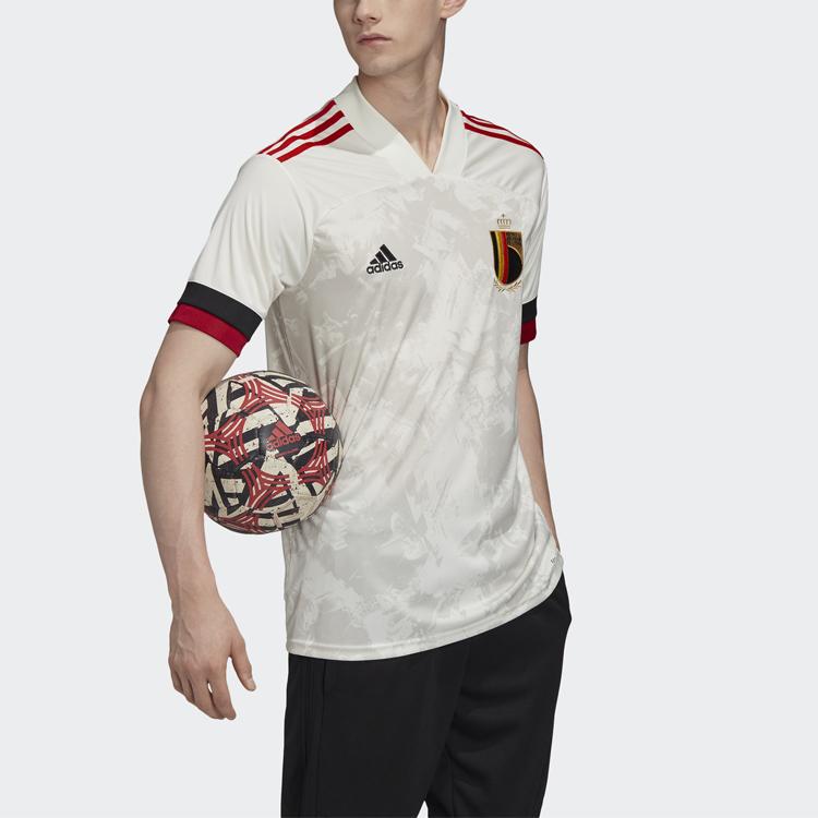Adidas T Shirts Men's White V Neck Moderate Straight Fit EJ8548