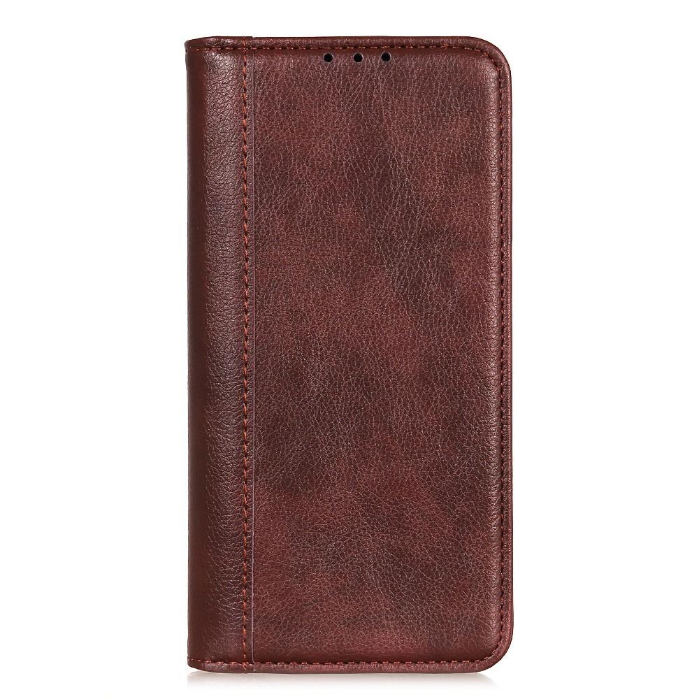 Flip Case for Sony Xperia 10 VI, Split Leather, Brown