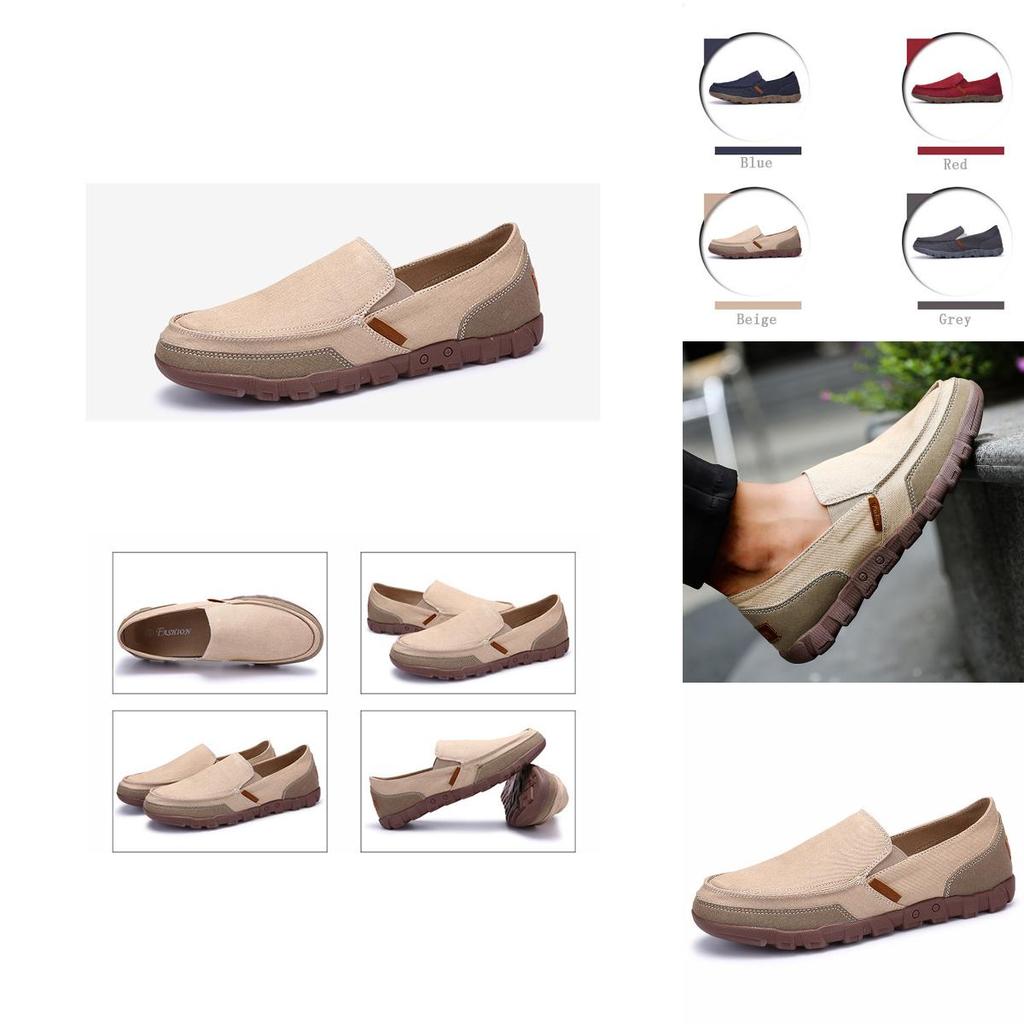 Elegant Men's Casual Canvas Shoes With Breathable And Comfortable Design