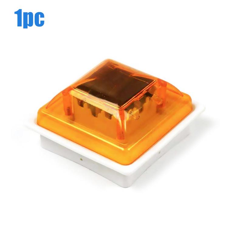 2 шт. Солнечный стробоскопический сигнальный фонарь светодиодная лампа перезаряжаемая ночная безопасность вождения Солнечный стробоскопический мигающий фонарь светодиодный чип автомобильные аксессуары