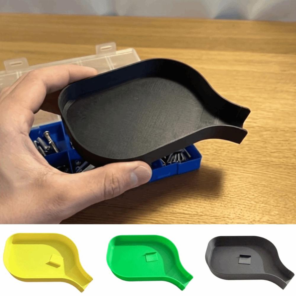 Quick Sorting Small Parts Organizer Anti-Spill Hardware Tray Funnel Tray Screw Storage