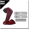 Cobra 3D Styling Metal Sticker Front Grille Badge Body Fender Car Rear Decal Decor Accessories For  SVT GT350 R GT500 Shelby