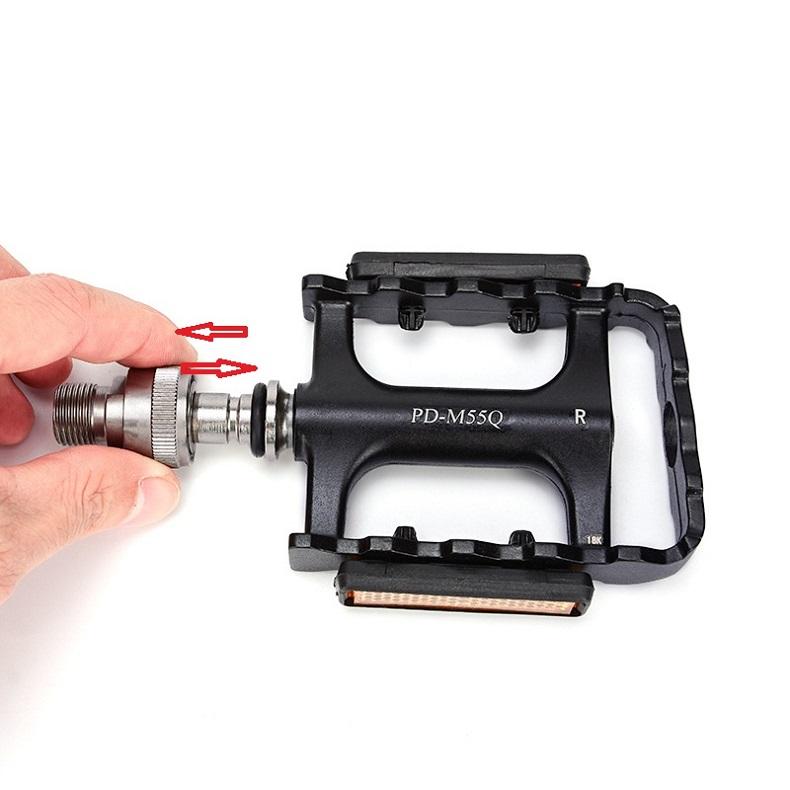 Road MTB Bike Quick Release Pedals Aluminum Alloy Bearing Folding Bike Safety Reflective Pedal Bicycle Part For Brompton