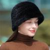 Ladies Mink Fur Fisherman's Hat In Winter, New Warm Basin Hat, High Quality Woven Elegant Hat, Winter Fur Hat